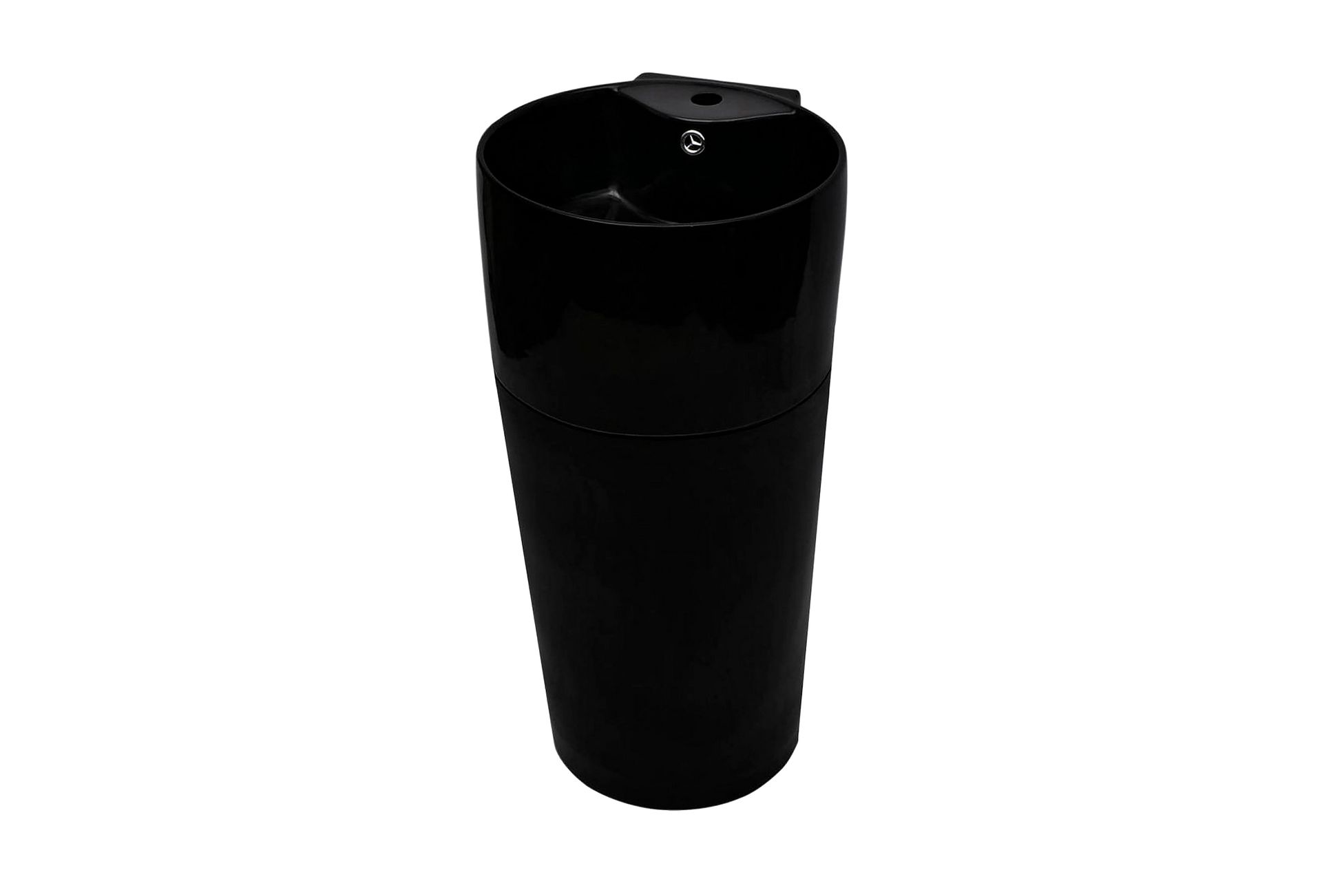 Keramisk, frittstående, rund baderom servant servantbatterih - Hus & oppussing - Kjøkken & bad - Baderom - Servant og håndvask - Enkel vask
