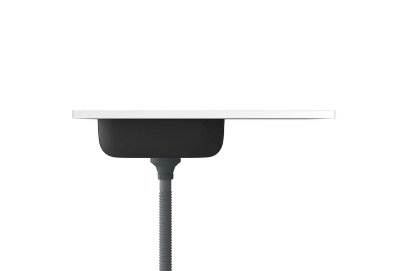 Kjøkkenvask med avrenning rustfritt stål 800x600x155 mm sølv - Silver - Hus & oppussing - Kjøkken & bad - Baderom - Servant og håndvask - Enkel vask