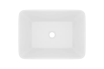 Luksuriøs servant matt hvit 41x30x12 cm keramisk - Hvit - Hus & oppussing - Kjøkken & bad - Baderom - Servant og håndvask - Enkel vask
