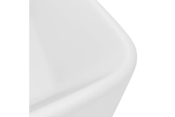 Luksuriøs servant matt hvit 41x30x12 cm keramisk - Hvit - Hus & oppussing - Kjøkken & bad - Baderom - Servant og håndvask - Enkel vask