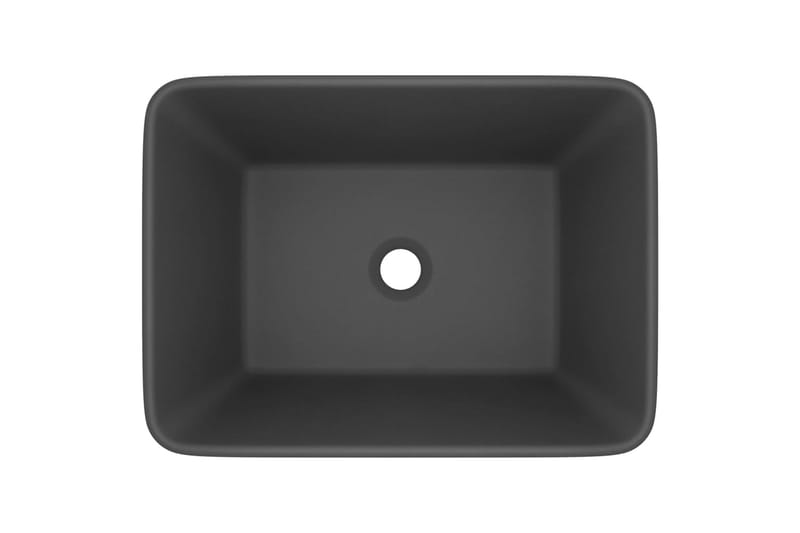 Luksuriøs servant matt mørkegrå 41x30x12 cm keramisk - Grå - Hus & oppussing - Kjøkken & bad - Baderom - Servant og håndvask - Enkel vask