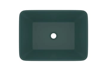 Luksuriøs servant matt mørkegrønn 41x30x12 cm keramisk - grønn - Hus & oppussing - Kjøkken & bad - Baderom - Servant og håndvask - Enkel vask