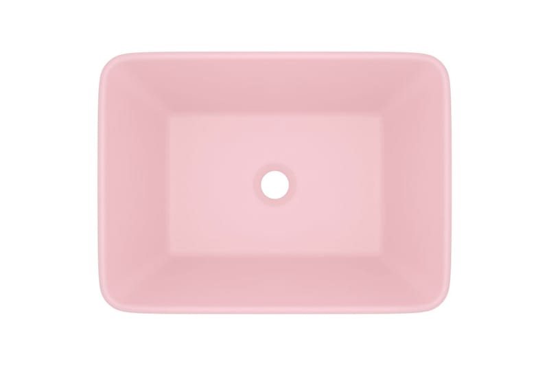 Luksuriøs servant matt rosa 41x30x12 cm keramisk - Rosa - Hus & oppussing - Kjøkken & bad - Baderom - Servant og håndvask - Enkel vask