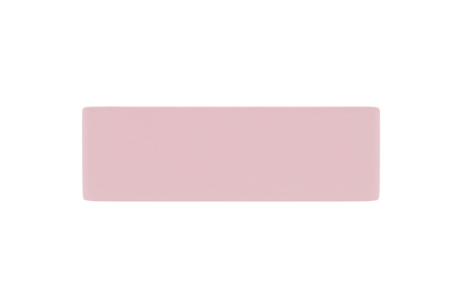 Luksuriøs servant matt rosa 41x30x12 cm keramisk - Rosa - Hus & oppussing - Kjøkken & bad - Baderom - Servant og håndvask - Enkel vask