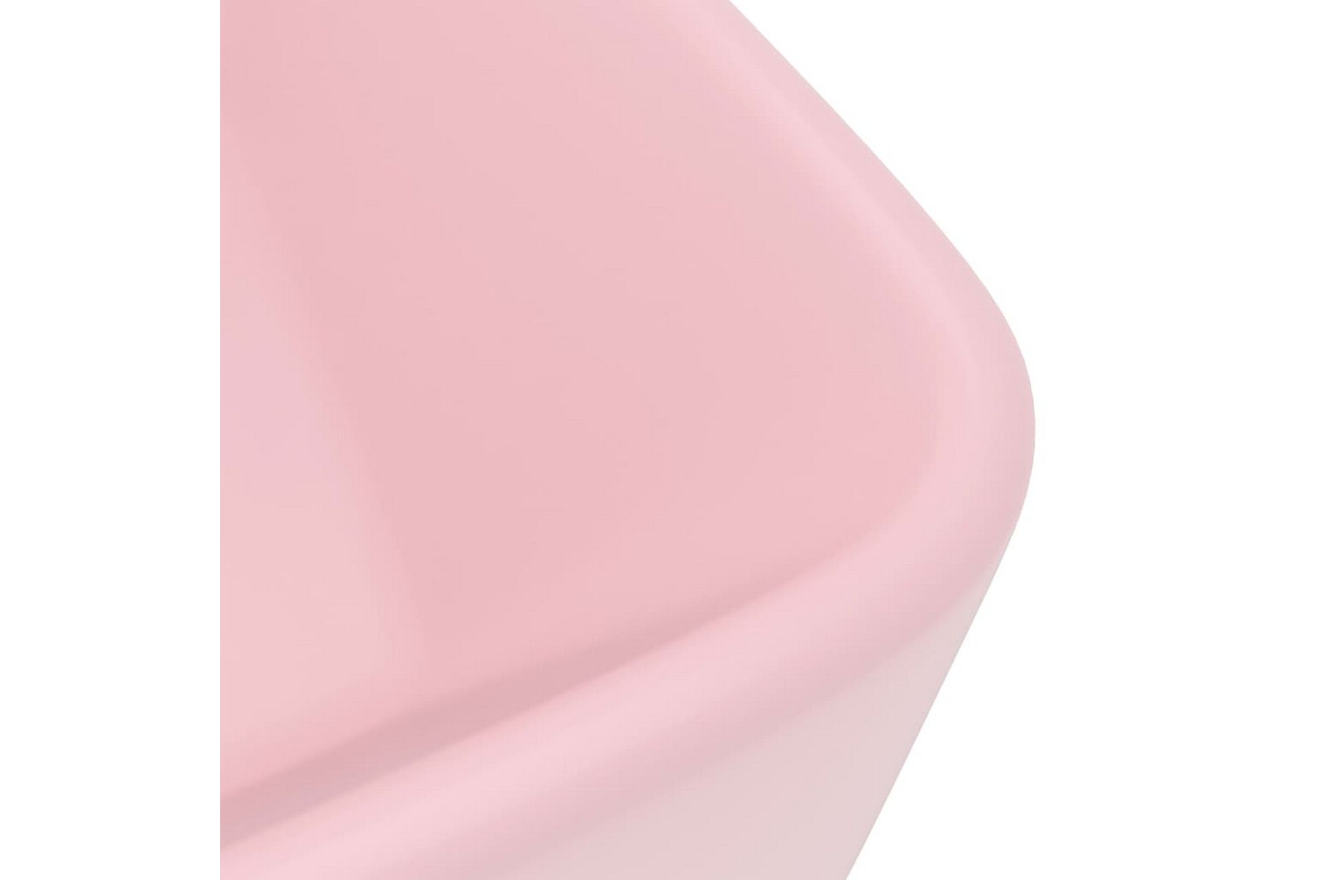 Luksuriøs servant matt rosa 41x30x12 cm keramisk - Rosa - Hus & oppussing - Kjøkken & bad - Baderom - Servant og håndvask - Enkel vask