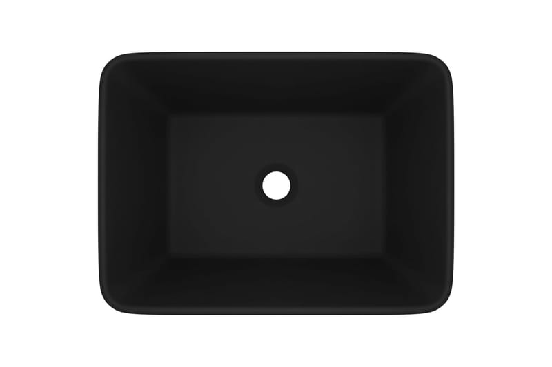 Luksuriøs servant matt svart 41x30x12 cm keramisk - Svart - Hus & oppussing - Kjøkken & bad - Baderom - Servant og håndvask - Enkel vask