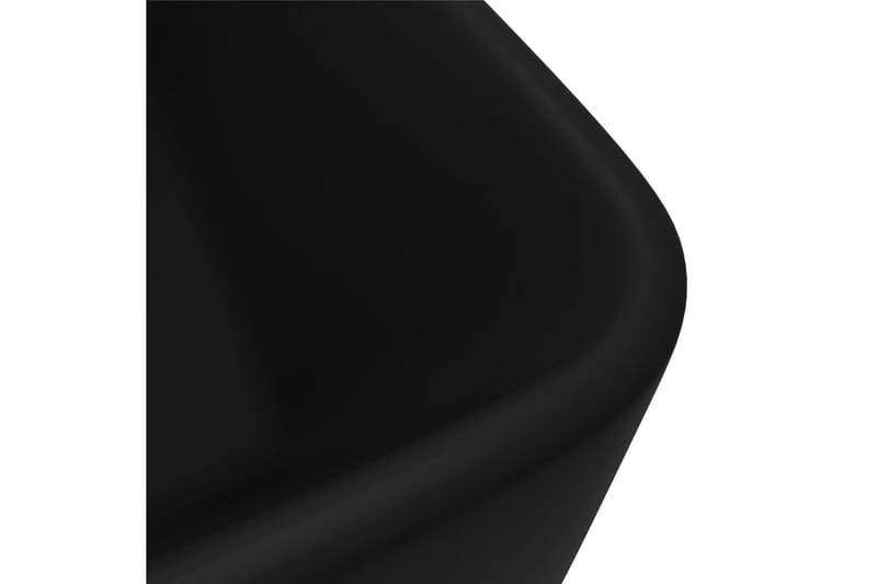 Luksuriøs servant matt svart 41x30x12 cm keramisk - Svart - Hus & oppussing - Kjøkken & bad - Baderom - Servant og håndvask - Enkel vask