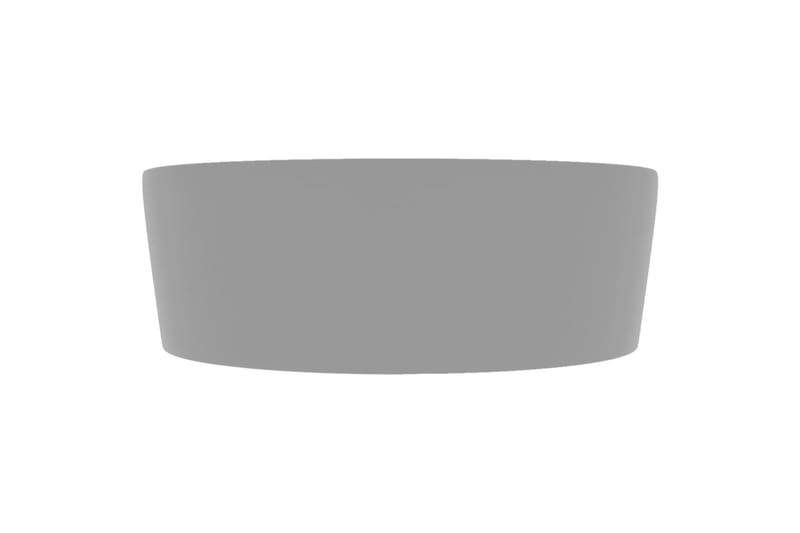 Luksuriøs servant med overløp matt lysegrå 36x13 cm keramisk - Grå - Hus & oppussing - Kjøkken & bad - Baderom - Servant og håndvask - Enkel vask