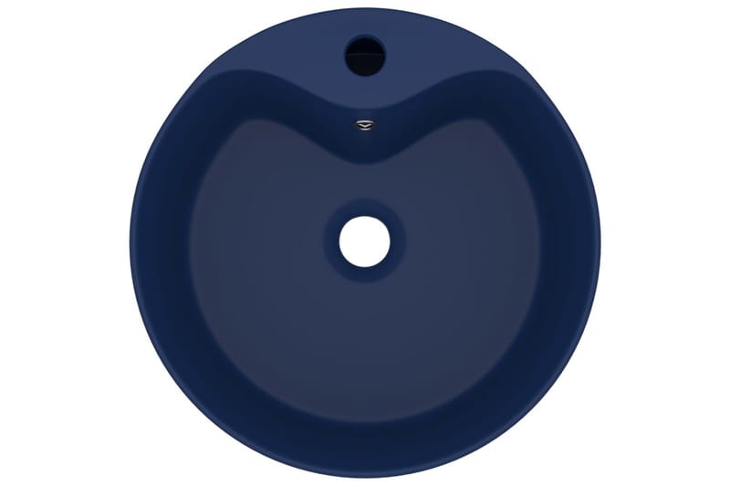 Luksuriøs servant med overløp matt mørkeblå 36x13cm keramisk - Blå - Hus & oppussing - Kjøkken & bad - Baderom - Servant og håndvask - Enkel vask