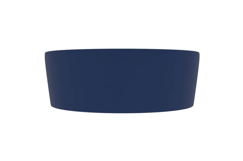Luksuriøs servant med overløp matt mørkeblå 36x13cm keramisk - Blå - Hus & oppussing - Kjøkken & bad - Baderom - Servant og håndvask - Enkel vask