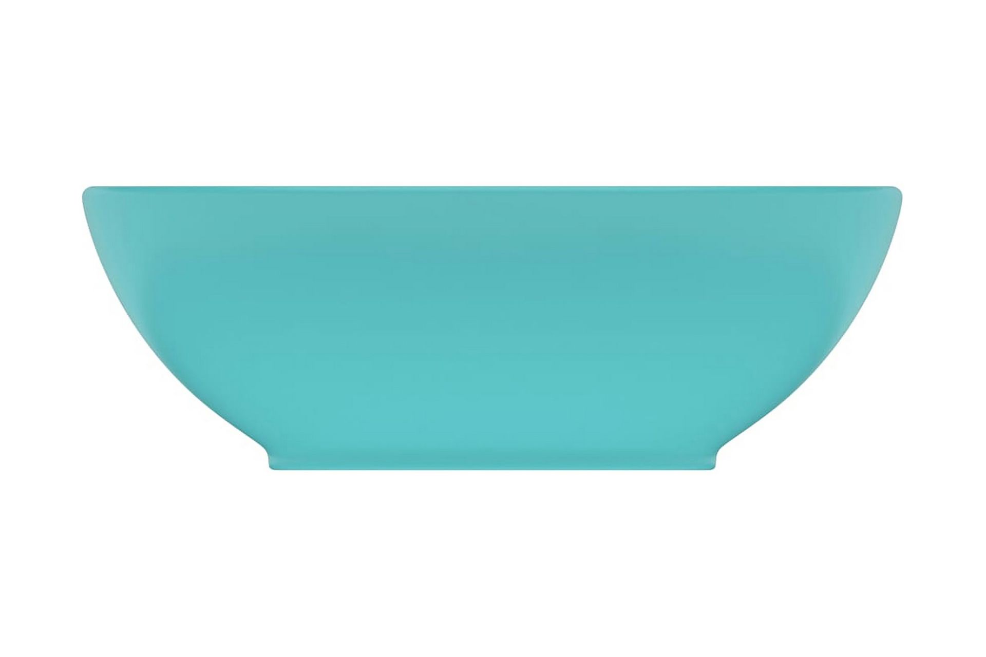 Luksuriøs servant ovalformet matt lysegrønn 40x33cm keramisk - Hus & oppussing - Kjøkken & bad - Baderom - Servant og håndvask - Enkel vask