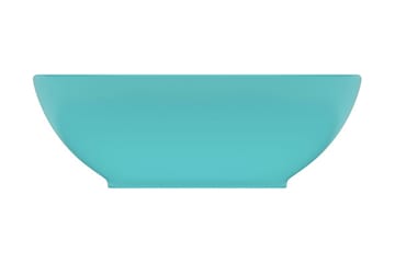 Luksuriøs servant ovalformet matt lysegrønn 40x33cm keramisk - Hus & oppussing - Kjøkken & bad - Baderom - Servant og håndvask - Enkel vask