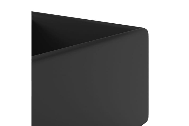 Luksuriøs servant overløp firkantet matt svart 41x41cm - Svart - Hus & oppussing - Kjøkken & bad - Baderom - Servant og håndvask - Enkel vask