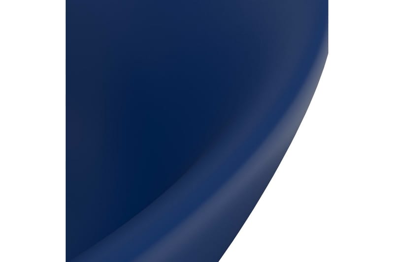 Luksuriøs servant overløp oval matt mørkeblå 58,5x39cm - Blå - Hus & oppussing - Kjøkken & bad - Baderom - Servant og håndvask - Enkel vask