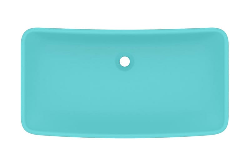 Luksuriøs servant rektangulær matt lysegrønn 71x38 cm - grønn - Hus & oppussing - Kjøkken & bad - Baderom - Servant og håndvask - Enkel vask