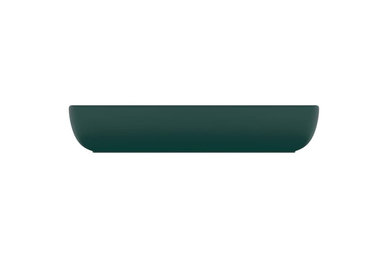 Luksuriøs servant rektangulær matt mørkegrønn 71x38 cm - grønn - Hus & oppussing - Kjøkken & bad - Baderom - Servant og håndvask - Enkel vask