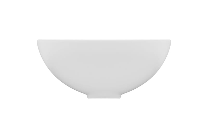 Luksuriøs servant rund matt hvit 32,5x14 cm keramisk - Hvit - Hus & oppussing - Kjøkken & bad - Baderom - Servant og håndvask - Enkel vask