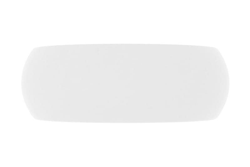 Luksuriøs servant rund matt hvit 40x15 cm keramisk - Hus & oppussing - Kjøkken & bad - Baderom - Servant og håndvask - Enkel vask