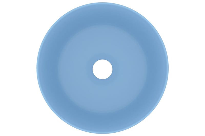 Luksuriøs servant rund matt lyseblå 40x15 cm keramisk - Hus & oppussing - Kjøkken & bad - Baderom - Servant og håndvask - Enkel vask
