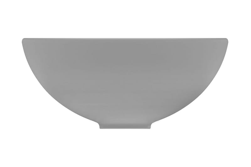 Luksuriøs servant rund matt lysegrå 32,5x14 cm keramisk - Grå - Hus & oppussing - Kjøkken & bad - Baderom - Servant og håndvask - Enkel vask