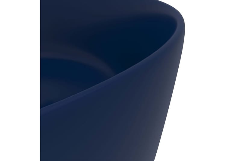Luksuriøs servant rund matt mørkeblå 40x15 cm keramisk - Hus & oppussing - Kjøkken & bad - Baderom - Servant og håndvask - Enkel vask