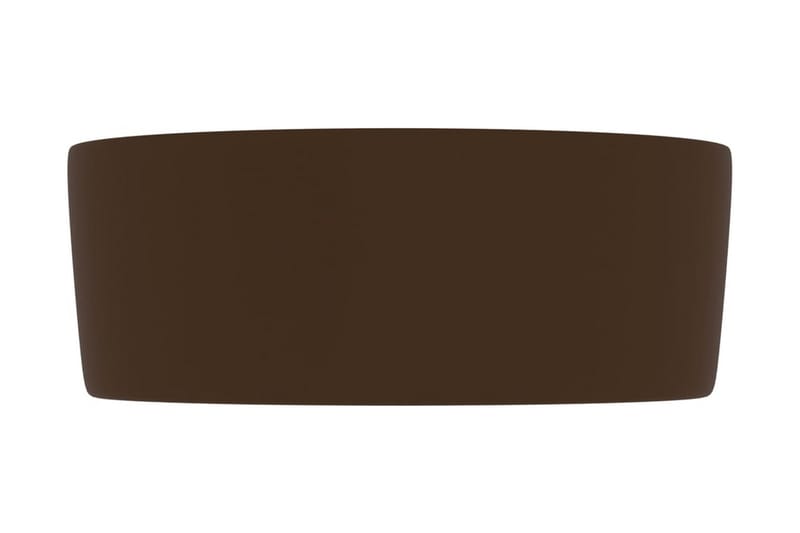Luksuriøs servant rund matt mørkebrun 40x15 cm keramisk - Hus & oppussing - Kjøkken & bad - Baderom - Servant og håndvask - Enkel vask