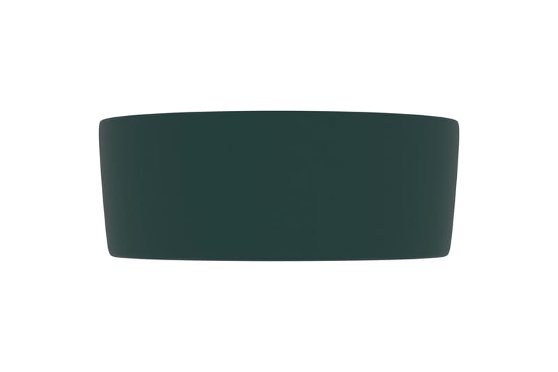 Luksuriøs servant rund matt mørkegrønn 40x15 cm keramisk - Hus & oppussing - Kjøkken & bad - Baderom - Servant og håndvask - Enkel vask