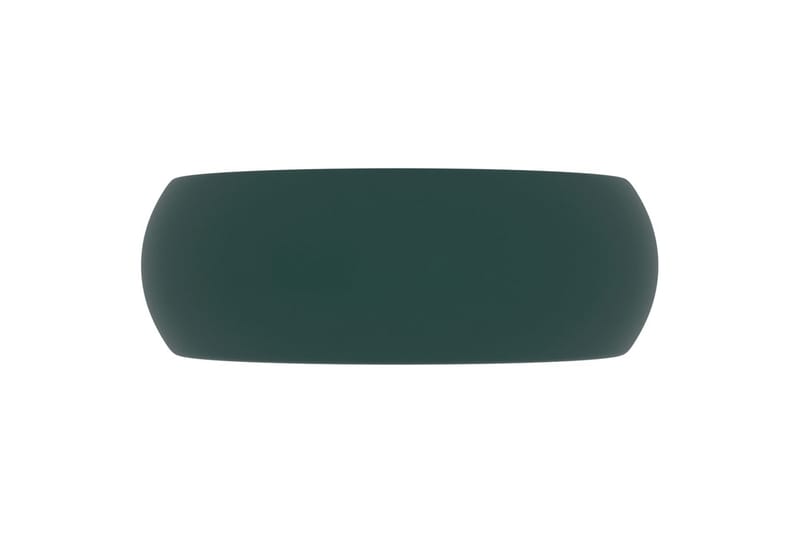 Luksuriøs servant rund matt mørkegrønn 40x15 cm keramisk - Hus & oppussing - Kjøkken & bad - Baderom - Servant og håndvask - Enkel vask