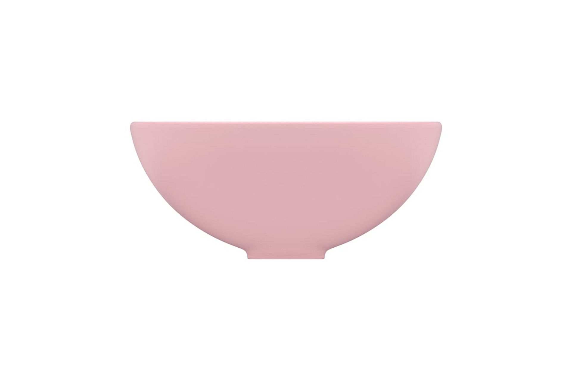 Luksuriøs servant rund matt rosa 32,5x14 cm keramisk - Rosa - Hus & oppussing - Kjøkken & bad - Baderom - Servant og håndvask - Enkel vask