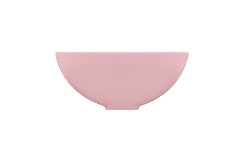 Luksuriøs servant rund matt rosa 32,5x14 cm keramisk - Rosa - Enkel vask