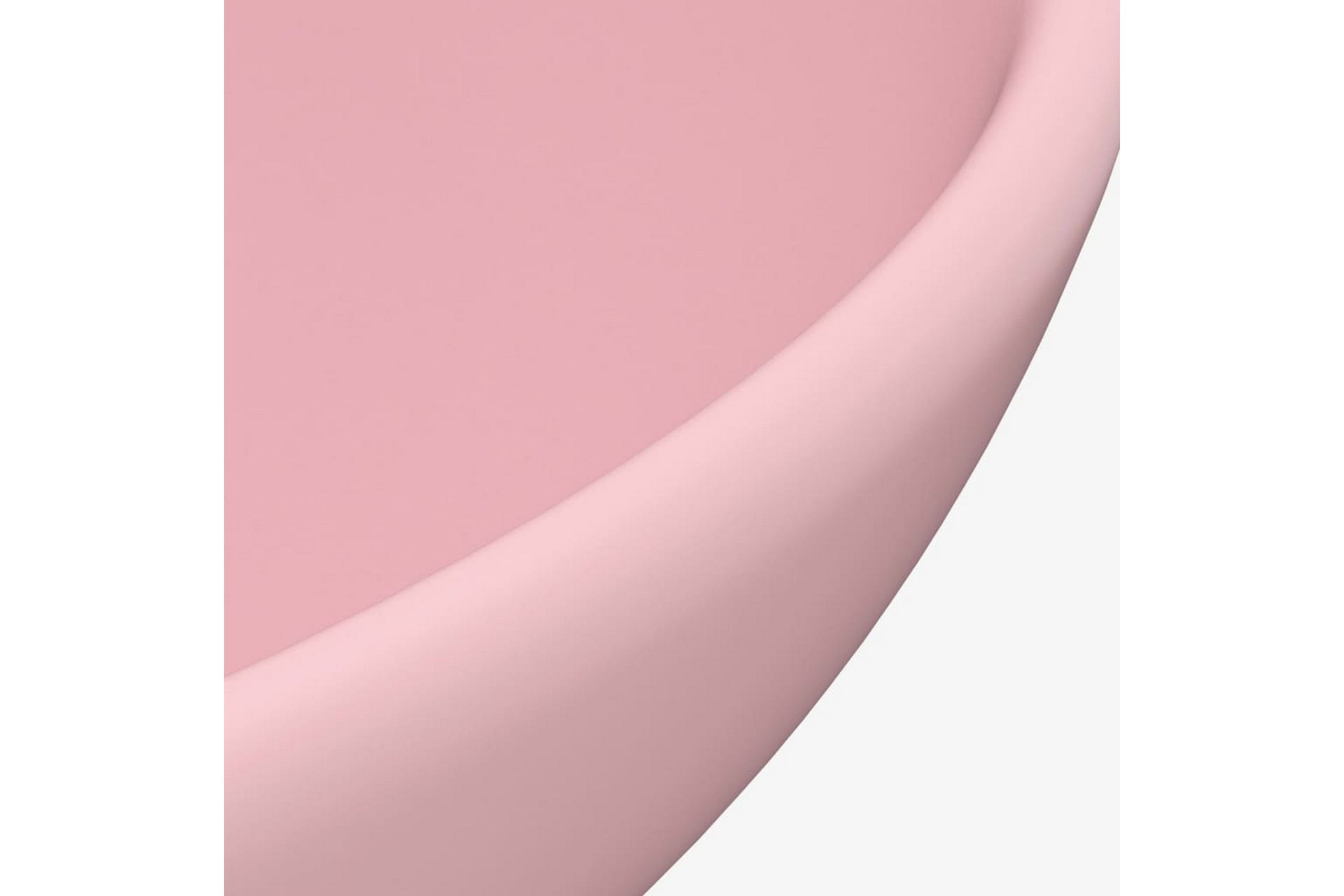 Luksuriøs servant rund matt rosa 32,5x14 cm keramisk - Rosa - Hus & oppussing - Kjøkken & bad - Baderom - Servant og håndvask - Enkel vask