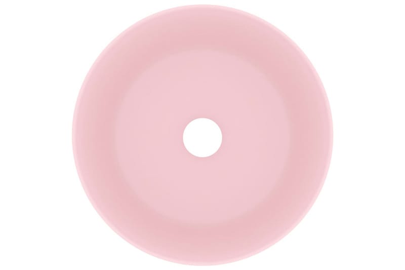 Luksuriøs servant rund matt rosa 40x15 cm keramisk - Hus & oppussing - Kjøkken & bad - Baderom - Servant og håndvask - Enkel vask