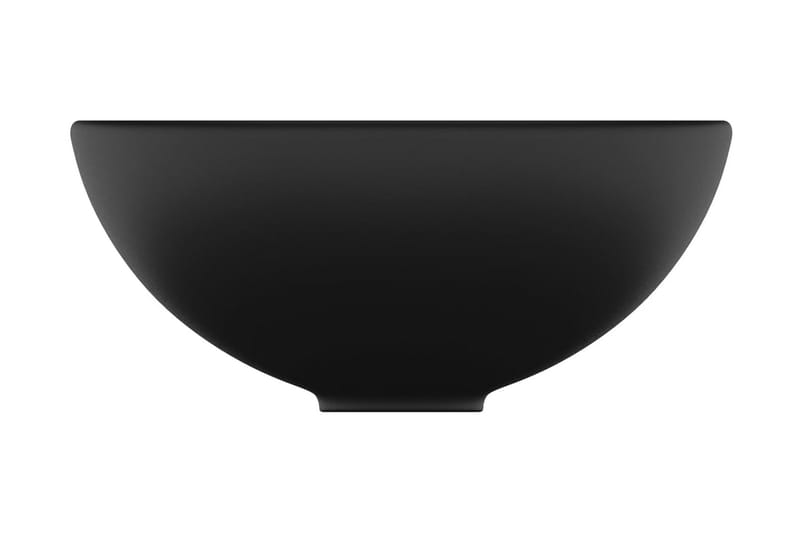 Luksuriøs servant rund matt svart 32,5x14 cm keramisk - Svart - Hus & oppussing - Kjøkken & bad - Baderom - Servant og håndvask - Enkel vask