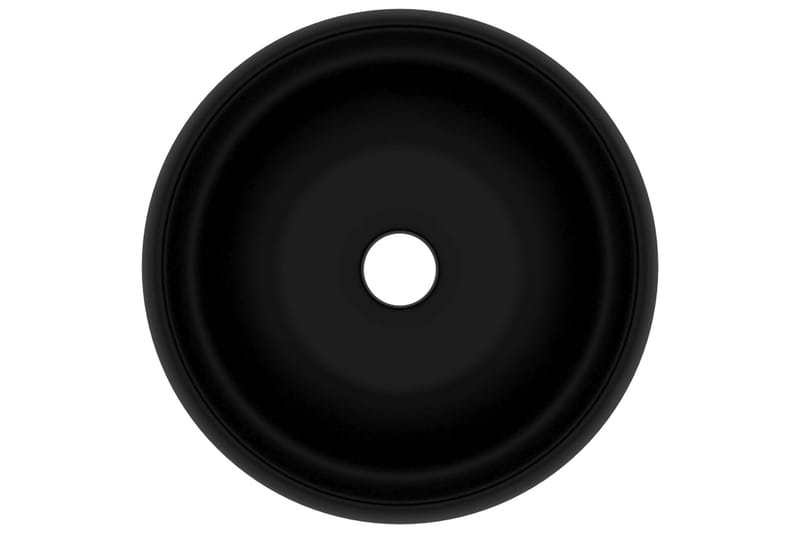 Luksuriøs servant rund matt svart 40x15 cm keramisk - Hus & oppussing - Kjøkken & bad - Baderom - Servant og håndvask - Enkel vask