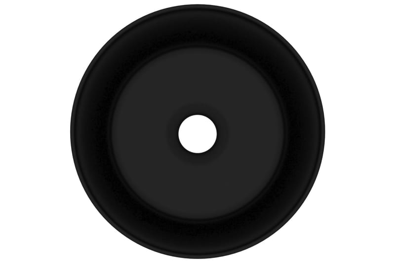 Luksuriøs servant rund matt svart 40x15 cm keramisk - Hus & oppussing - Kjøkken & bad - Baderom - Servant og håndvask - Enkel vask