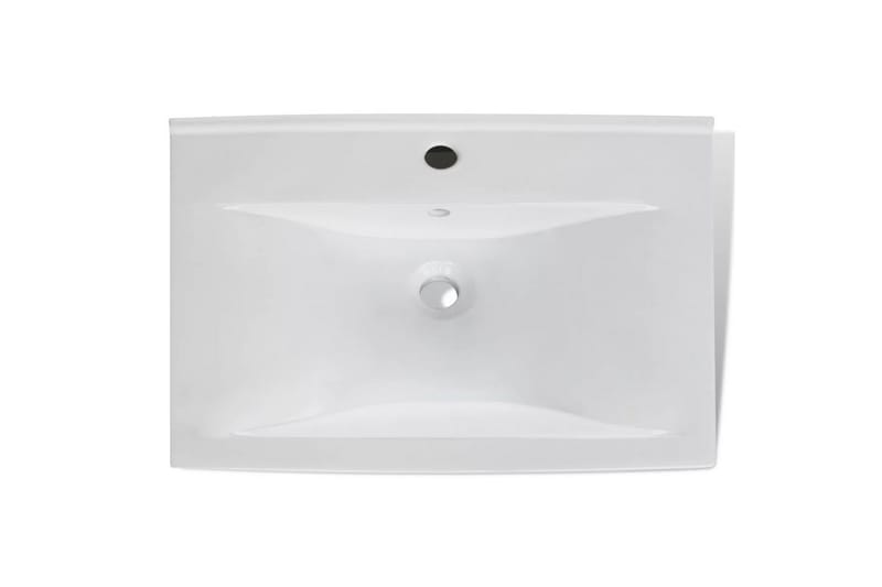 Luksus keramisk servant 60x46cm hvit - Hus & oppussing - Kjøkken & bad - Baderom - Servant og håndvask - Enkel vask
