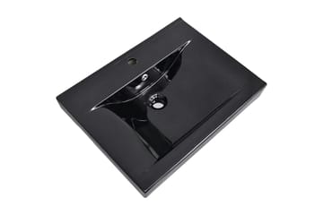 Luksus keramisk servant 60x46cm svart - Hus & oppussing - Kjøkken & bad - Baderom - Servant og håndvask - Enkel vask