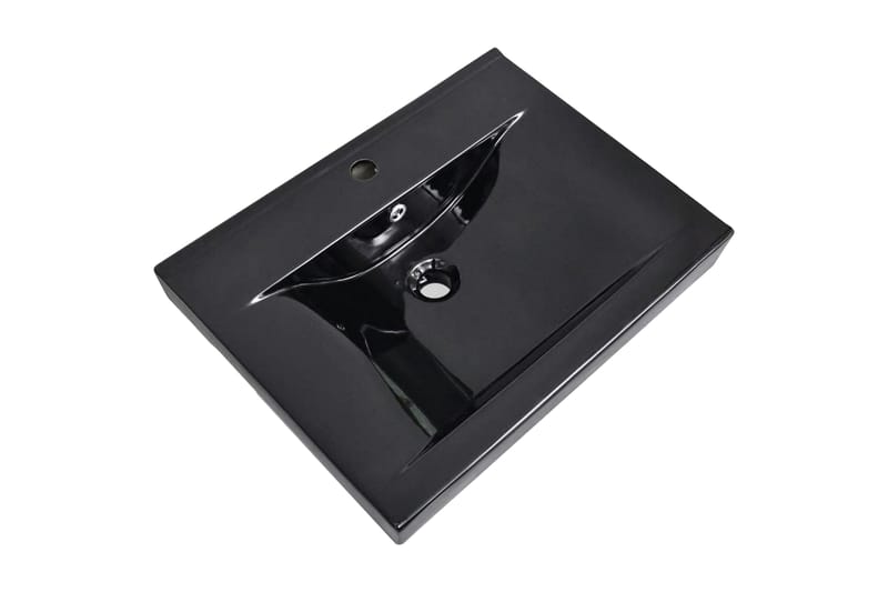 Luksus keramisk servant 60x46cm svart - Hus & oppussing - Kjøkken & bad - Baderom - Servant og håndvask - Enkel vask