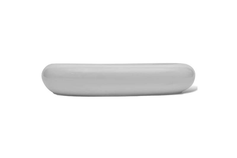 Luksus Keramisk Vask Oval Hvit 63 x 42 cm - Hus & oppussing - Kjøkken & bad - Baderom - Servant og håndvask - Enkel vask