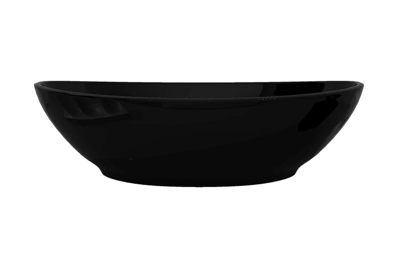 Luksusservant keramisk oval svart 40 x 33 cm - Hus & oppussing - Kjøkken & bad - Baderom - Servant og håndvask - Enkel vask