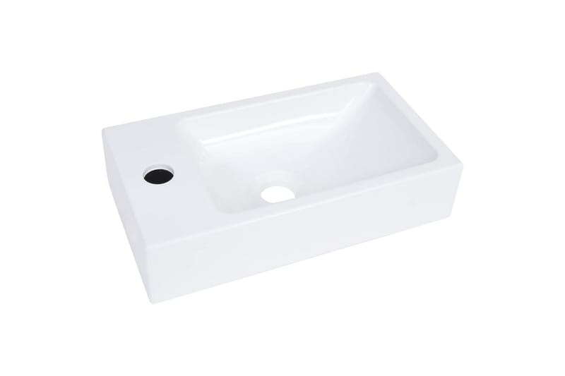 Servant 400x220x90 mm SMC hvit - Hus & oppussing - Kjøkken & bad - Baderom - Servant og håndvask - Enkel vask