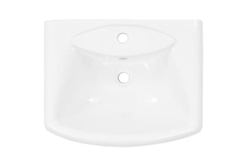 Servant frittstående sokkel keramisk hvit 580x470x200 mm - Hus & oppussing - Kjøkken & bad - Baderom - Servant og håndvask - Enkel vask