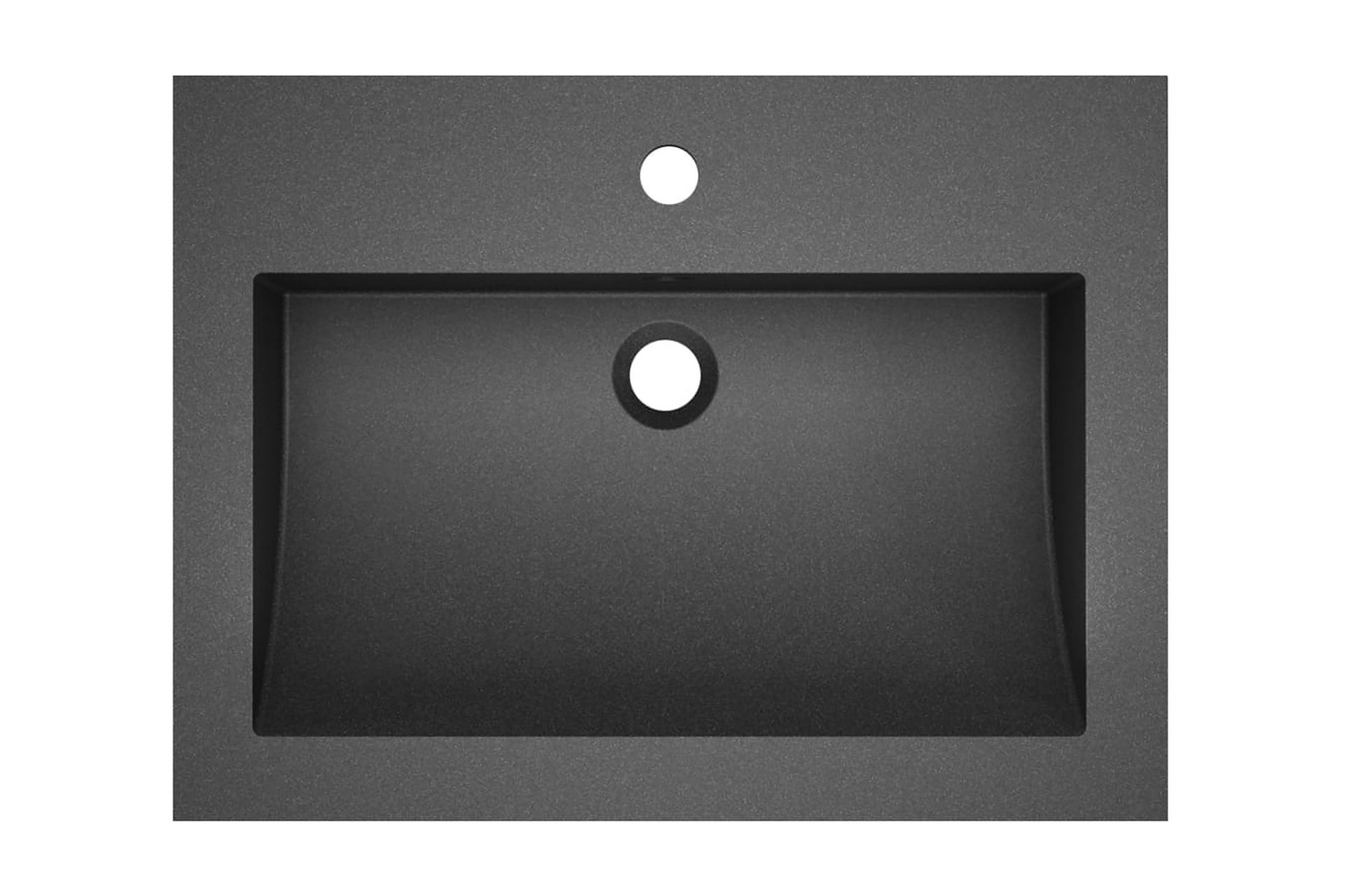 Servant granitt 600x450x120 mm svart - Hus & oppussing - Kjøkken & bad - Baderom - Servant og håndvask - Enkel vask