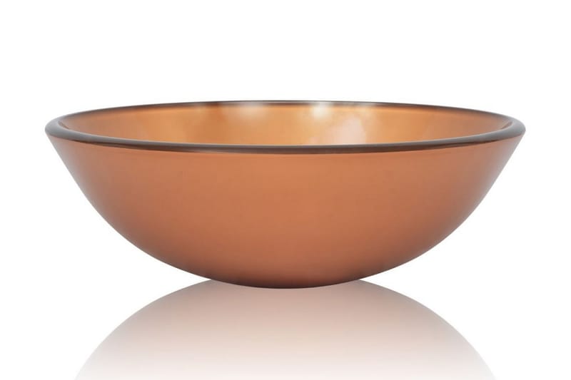 Servant Herdet Glass 42 cm Brun - Hus & oppussing - Kjøkken & bad - Baderom - Servant og håndvask - Enkel vask