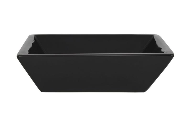 Servant keramisk kvadratisk svart 41,5x41,5x12 cm - Hus & oppussing - Kjøkken & bad - Baderom - Servant og håndvask - Enkel vask