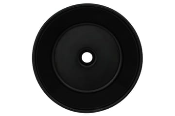 Servant keramisk rund svart 40x15 cm - Hus & oppussing - Kjøkken & bad - Baderom - Servant og håndvask - Enkel vask