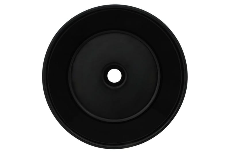 Servant keramisk rund svart 40x15 cm - Hus & oppussing - Kjøkken & bad - Baderom - Servant og håndvask - Enkel vask