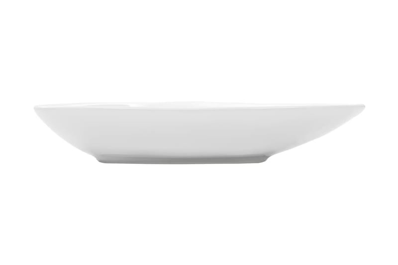 Servant keramisk triangulr hvit 645x455x115 mm - Hus & oppussing - Kjøkken & bad - Baderom - Servant og håndvask - Enkel vask