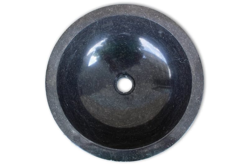 Servant marmor 40 cm svart - Enkel vask