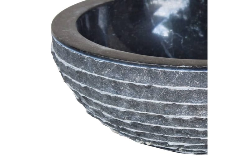 Servant marmor 40 cm svart - Enkel vask